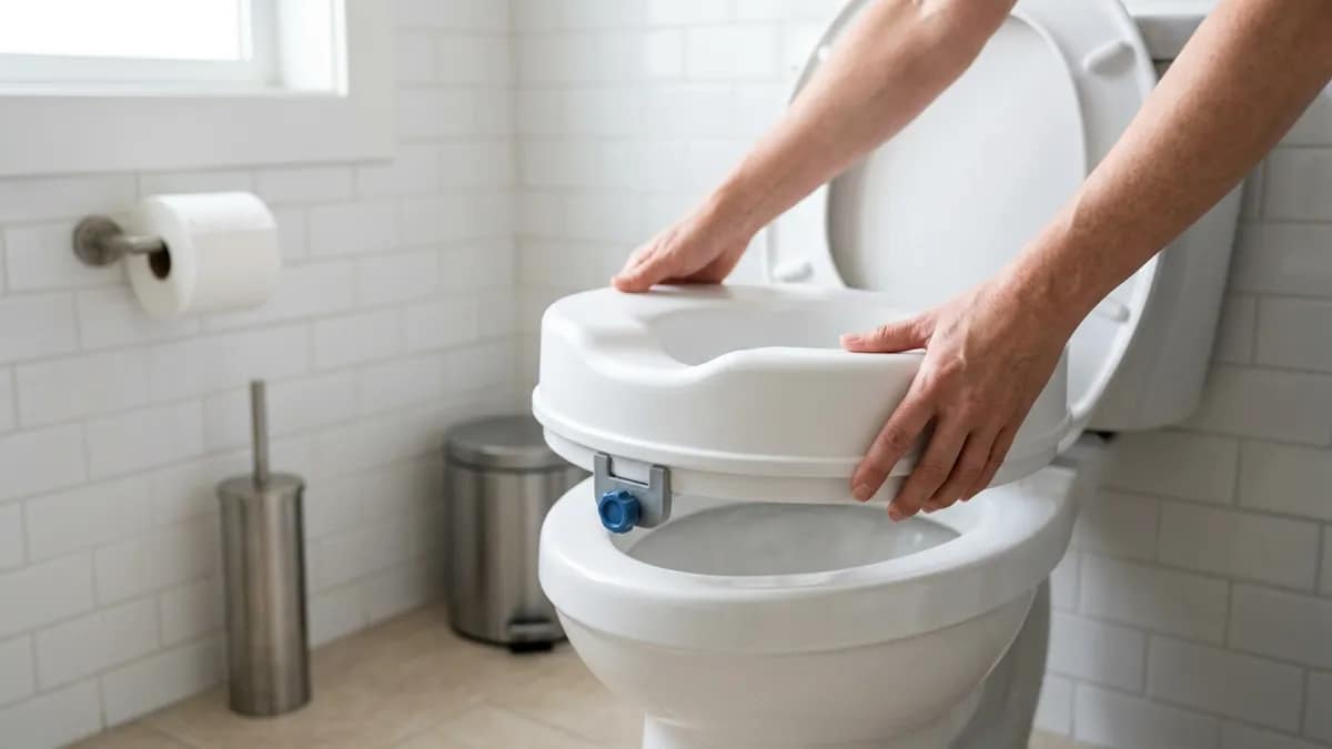 how to install a raised toilet seat step by step placement